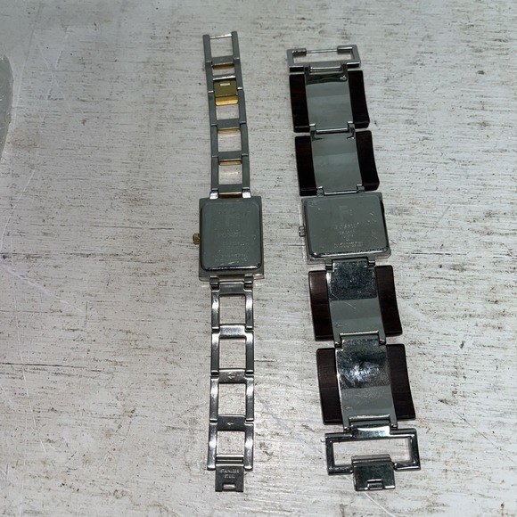 lot of two fossil watches untested needs batteries Es-1540 And Ex-9554 - Picture 4 of 6